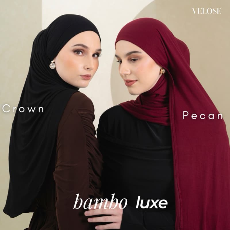 VELOSE - Bamboo Luxe Pashmina - Crow Oval 