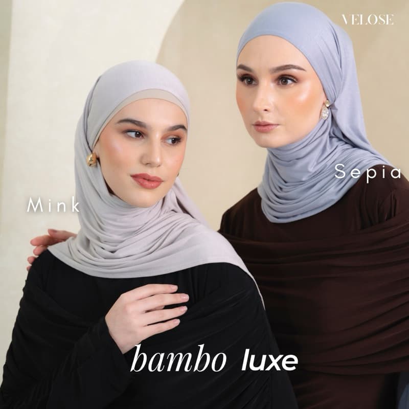 VELOSE - Bamboo Luxe Pashmina - Mink Oval 