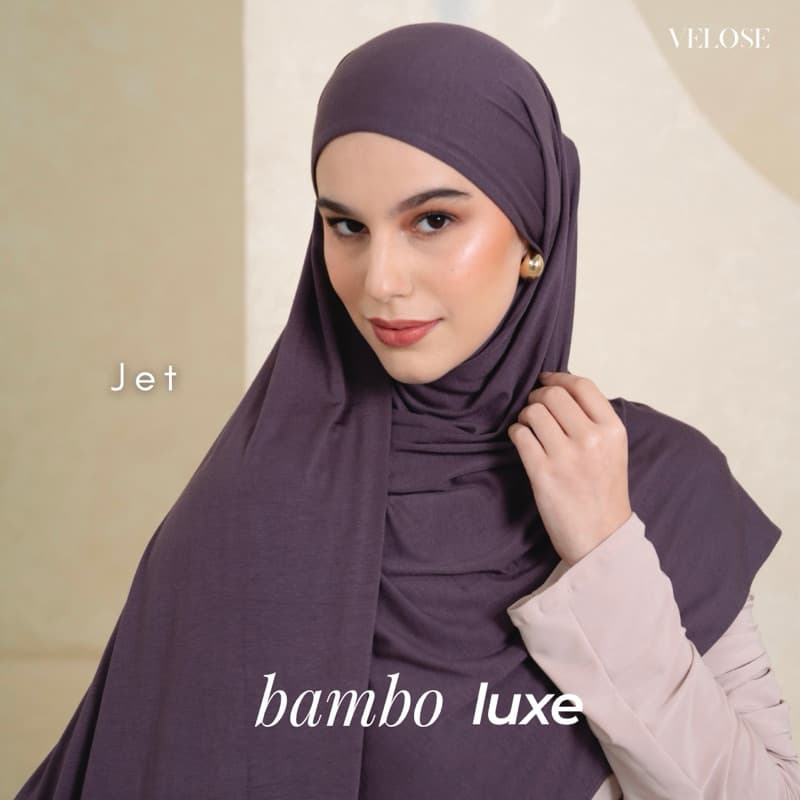 VELOSE - Bamboo Luxe Pashmina - Jet Pashmina 