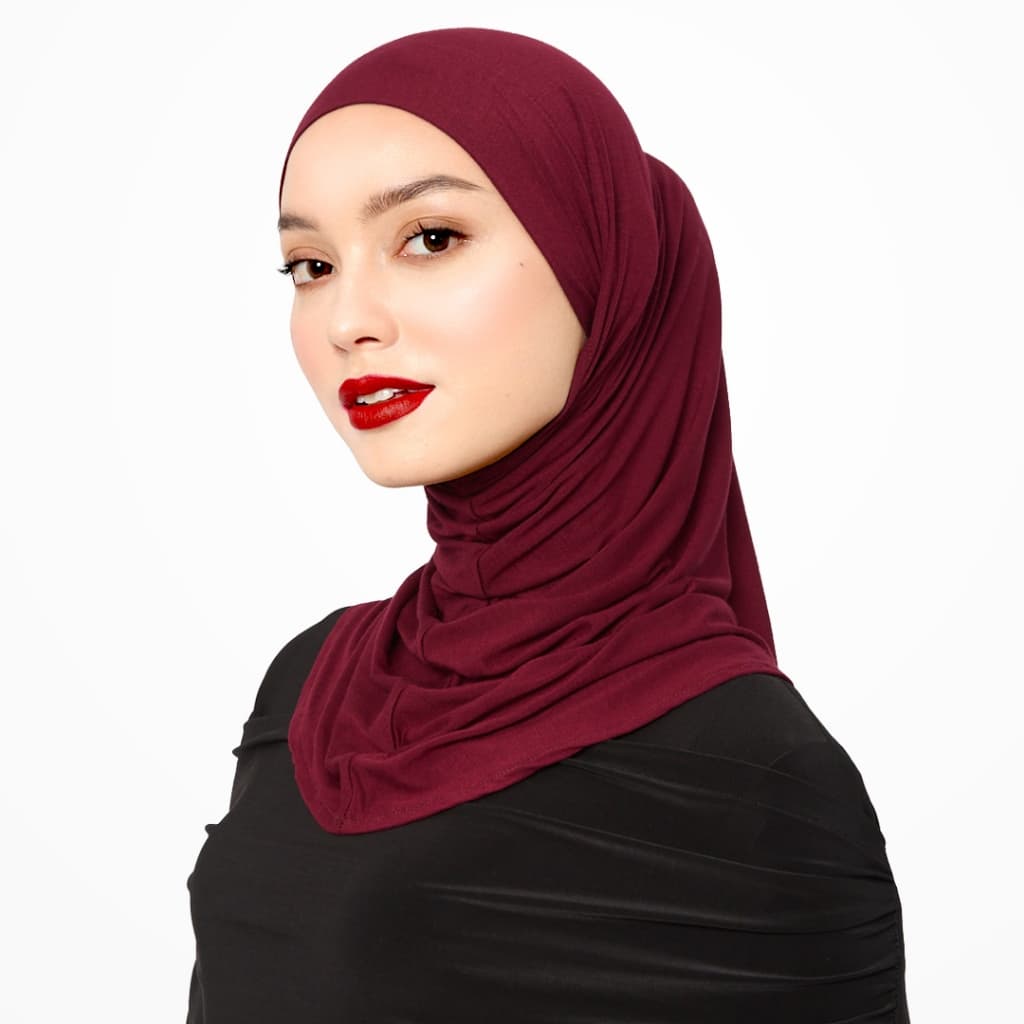 VELOSE - Tie Mini Slip On Hijab - Pecan (bamboo) 