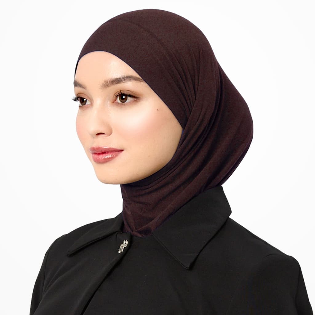 VELOSE - Tie Mini Slip On Hijab - Pinecone (bamboo) 