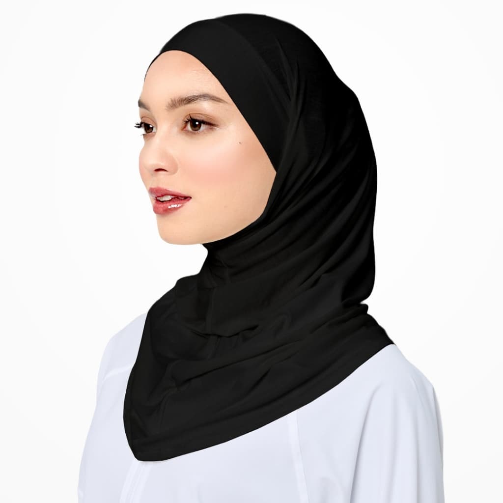 VELOSE - Tie Mini Slip On Hijab - Crow (bamboo) 