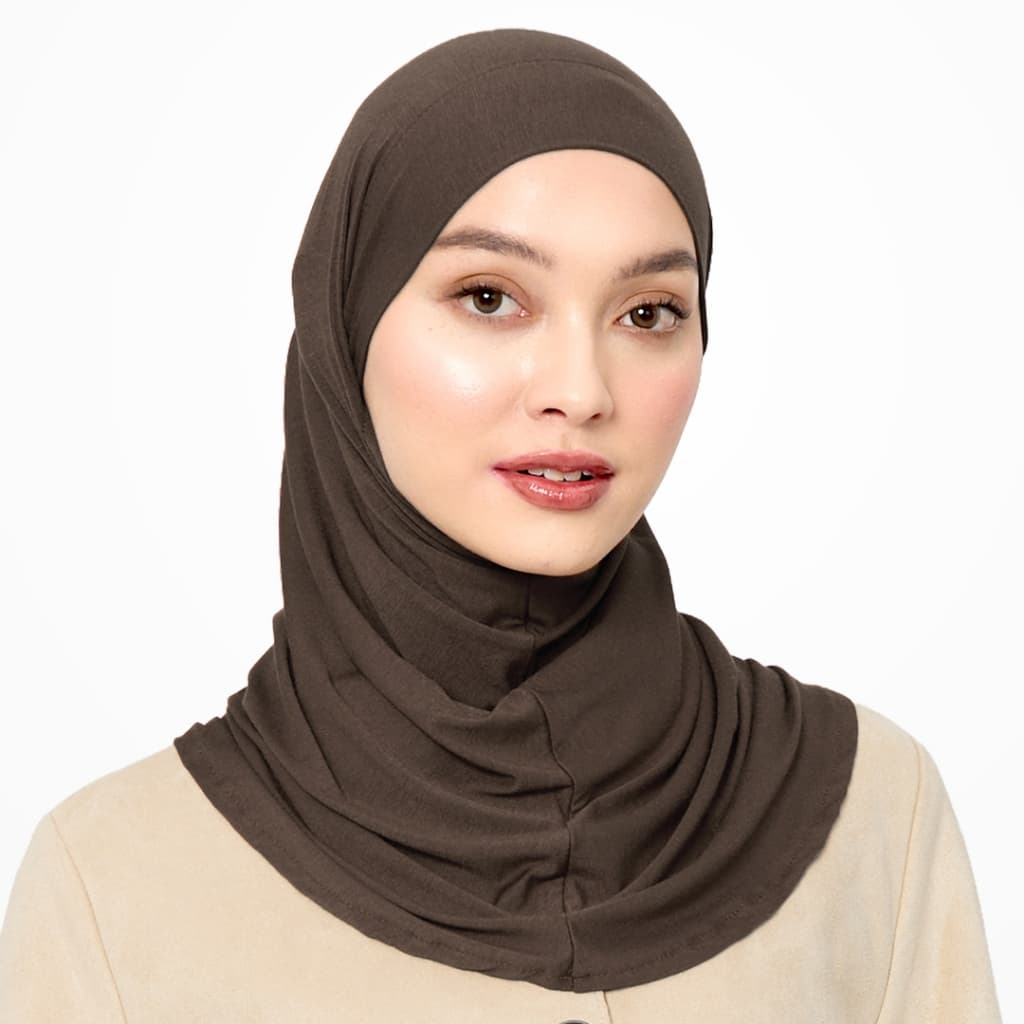VELOSE - Tie Mini Slip On Hijab - Amber (bamboo) 