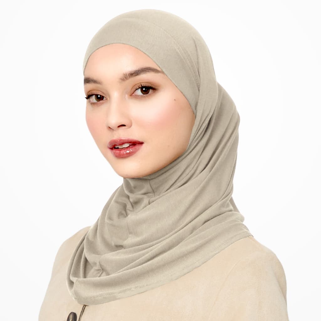 VELOSE - Tie Mini Slip On Hijab - Pepper (bamboo) 
