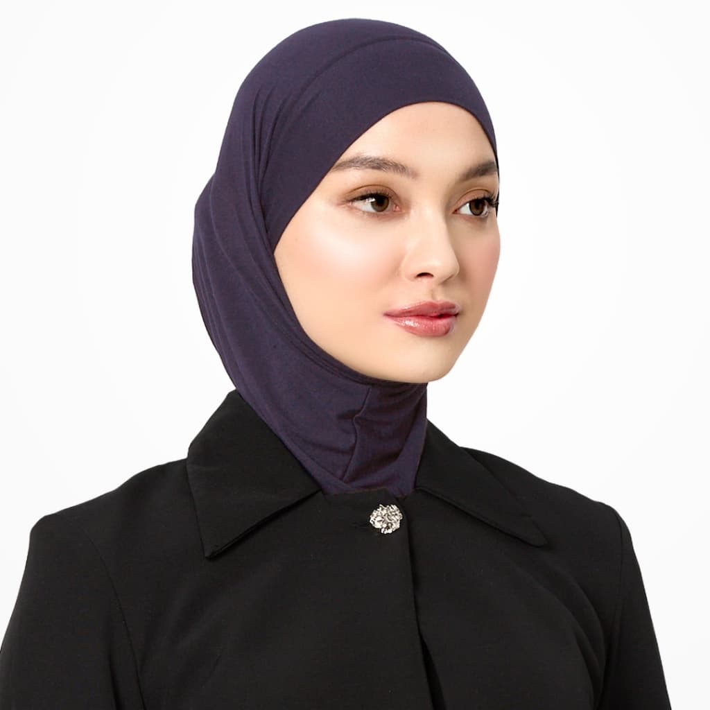 VELOSE - Tie Mini Slip On Hijab - Jet (bamboo) 