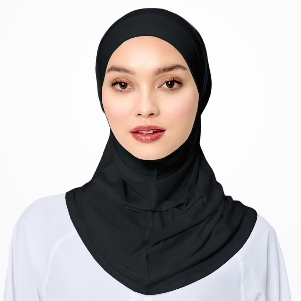 VELOSE - Tie Mini Slip On Hijab - Carbon (tencel) 