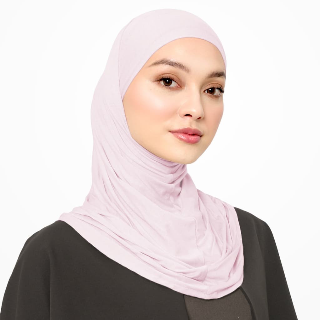 VELOSE - Tie Mini Slip On Hijab - Blush (bamboo) 